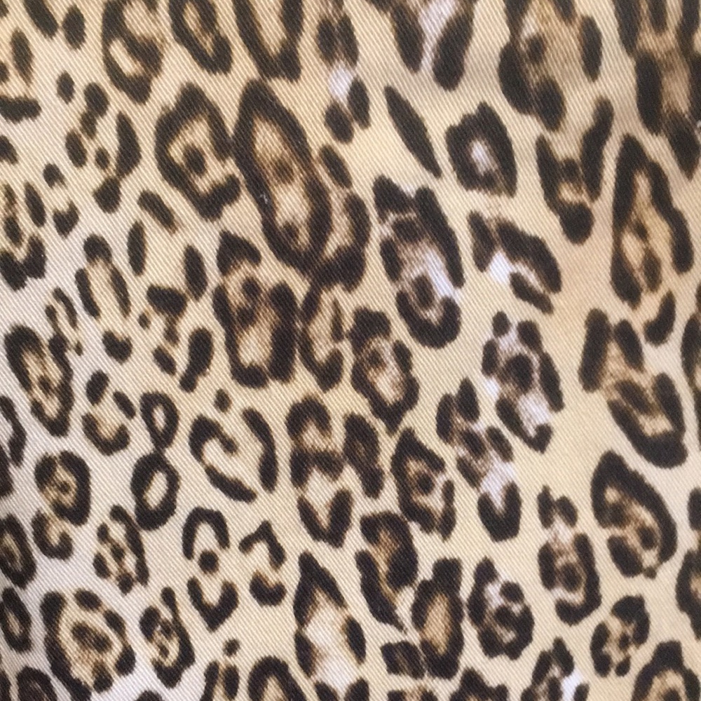 🆕 7 For All Mankind Cheetah Print Cropped Skinny Jean size 27 - Picture 5 of 12